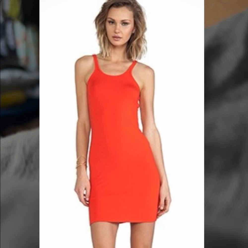 RARE T by Alexander Wang Cami Tank Dress in Cola color size S